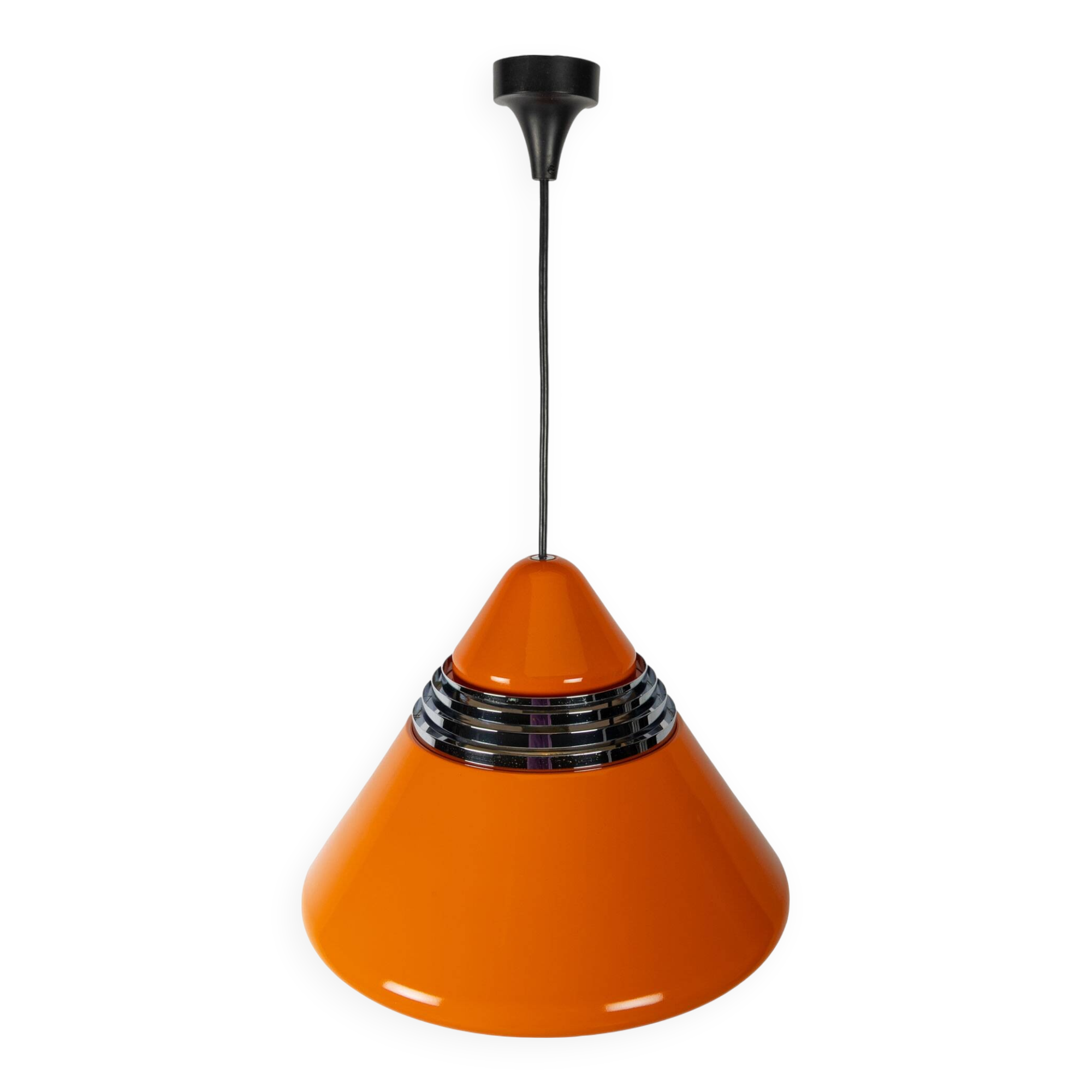 Red Scone Pendant Lamp by Kazuo Motozawa for Staff