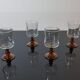 4 verres à vin Luminarc pieds ambrés
