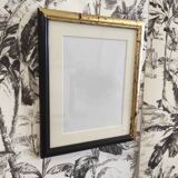 Black frame and gold leaf