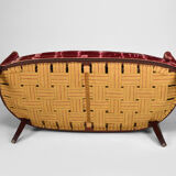 Art Deco Salon by Paul Follot in pink velvet, circa 1920