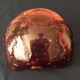 Purple pink bubble glass pocket or ashtray can be murano