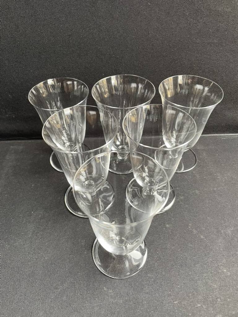 5 Baccarat wine glasses Meurcie service – Art Deco