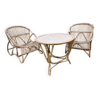 Rattan garden furniture