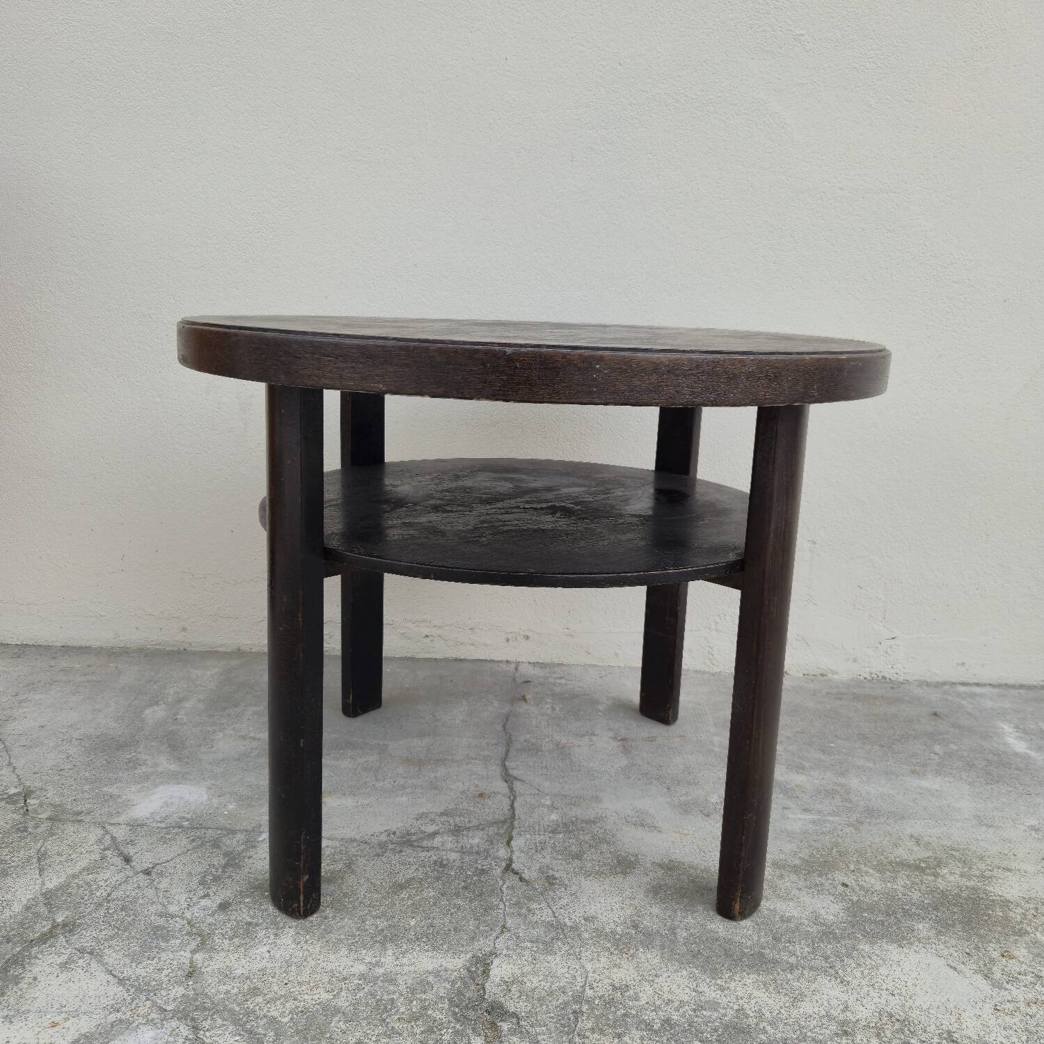 1930s Art Deco Round Coffee Table