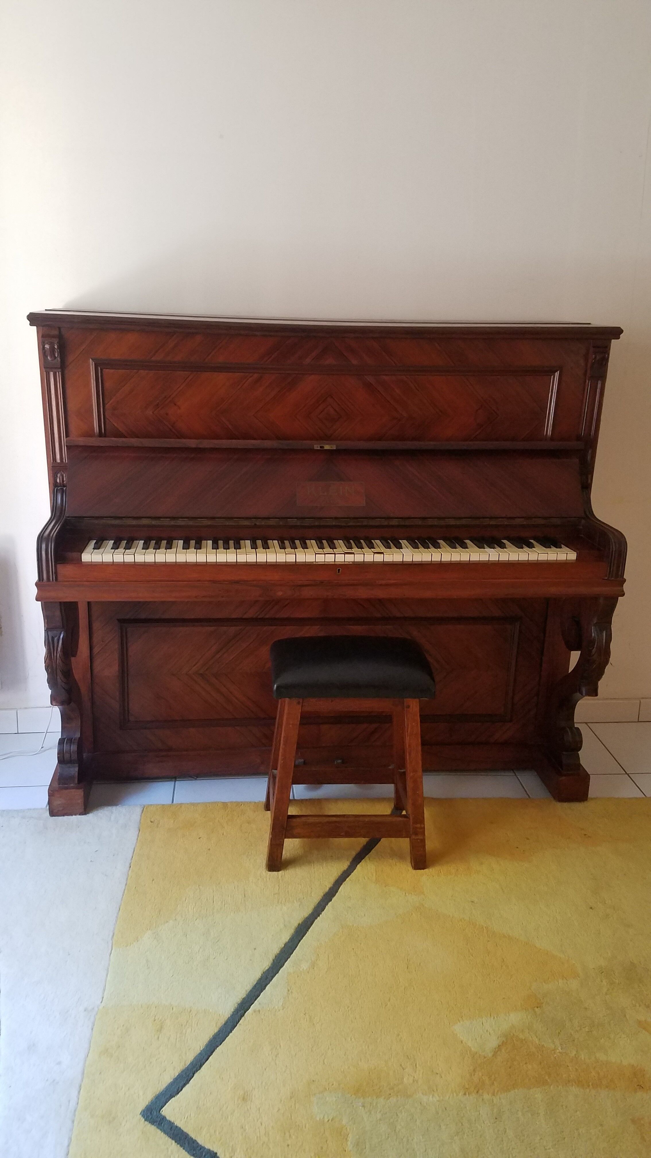 H.klein piano with stool