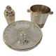 3-piece silver-plated aperitif set