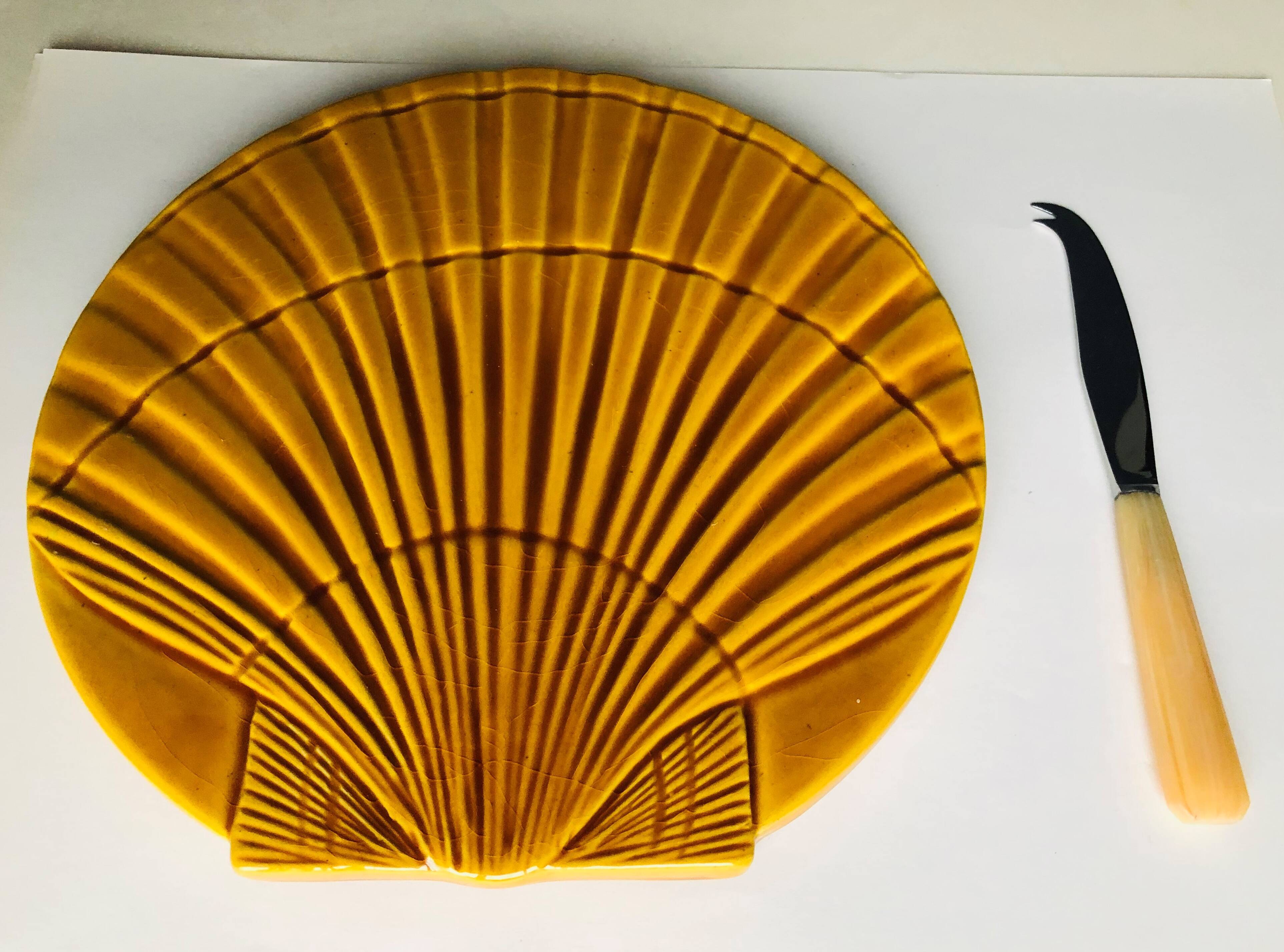 Ceramic cheese platter from Vallauris