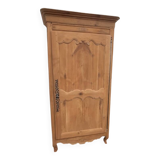 Ancienne bonnetière Louis XV, bois fruitier, restaurée – 1 porte, 3 étagère