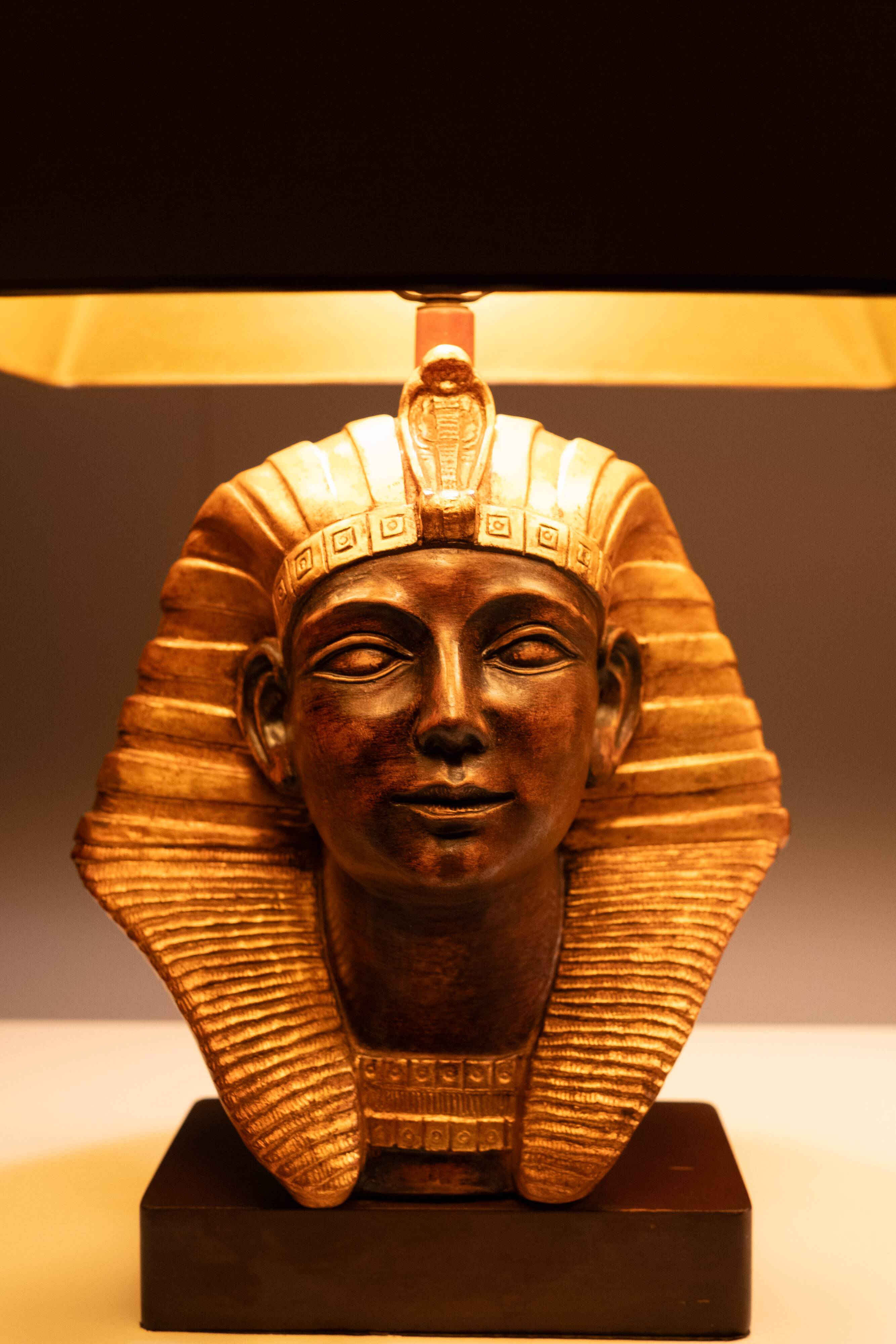 Large Ceramic Toetanchamon Table lamps 1970s