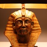 Large Ceramic Toetanchamon Table lamps 1970s