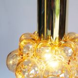 Stunning glass bubble pendant light by Helena Tynell for Glashutte Limburg