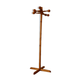 Scandinavian pine coat rack 1970