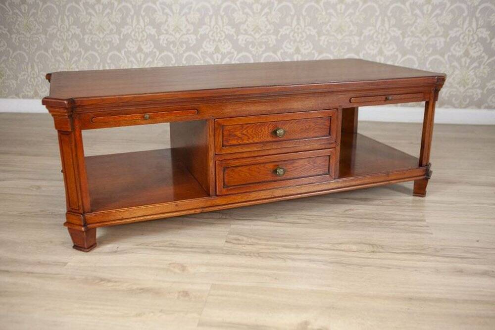 Mid. 20th Century Oak Coffee Table with Drawers