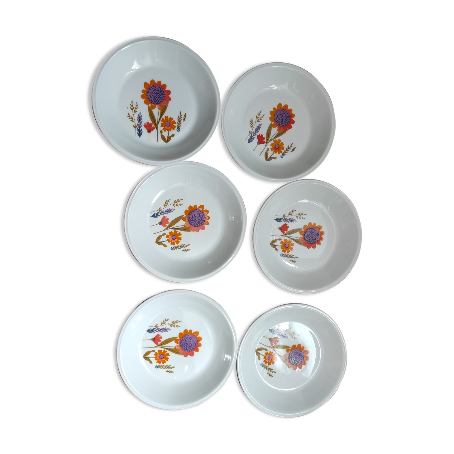 6 seventies hollow plates