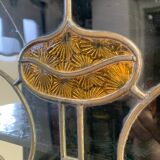 Blackened wooden display case, late 19th, early 20th century