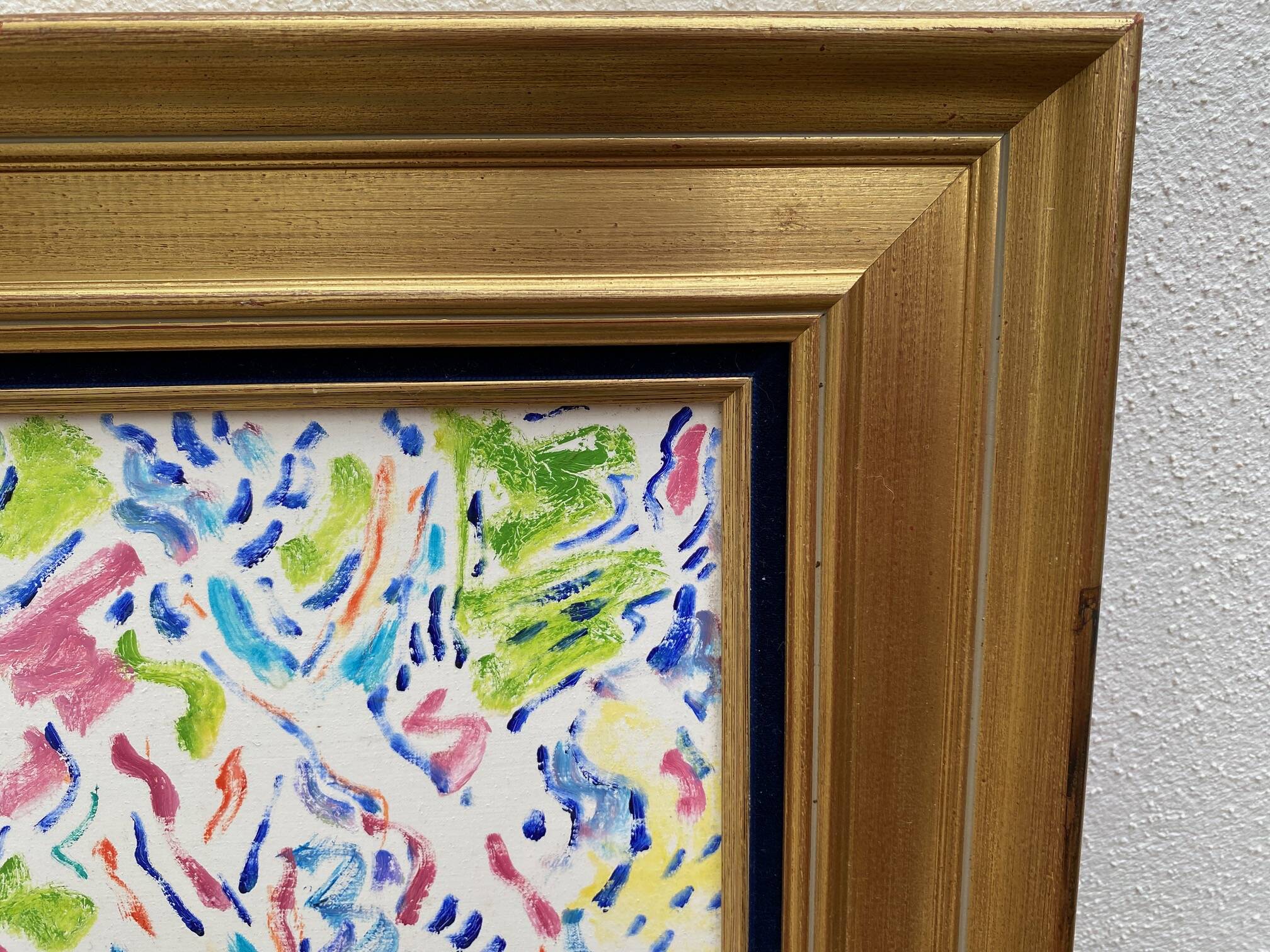 Oil painting signed armand bouvier fauvism style walkers ss le bois