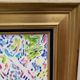 Oil painting signed armand bouvier fauvism style walkers ss le bois