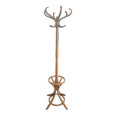 Baumann coat rack, swivelling parrot design from the 60s/70s in wood.
