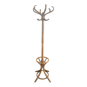 Baumann coat rack, swivelling parrot design from the 60s/70s in wood.