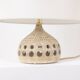 Georges Pelletier. Openwork and glazed terracotta lamp. Circa 1960-70.