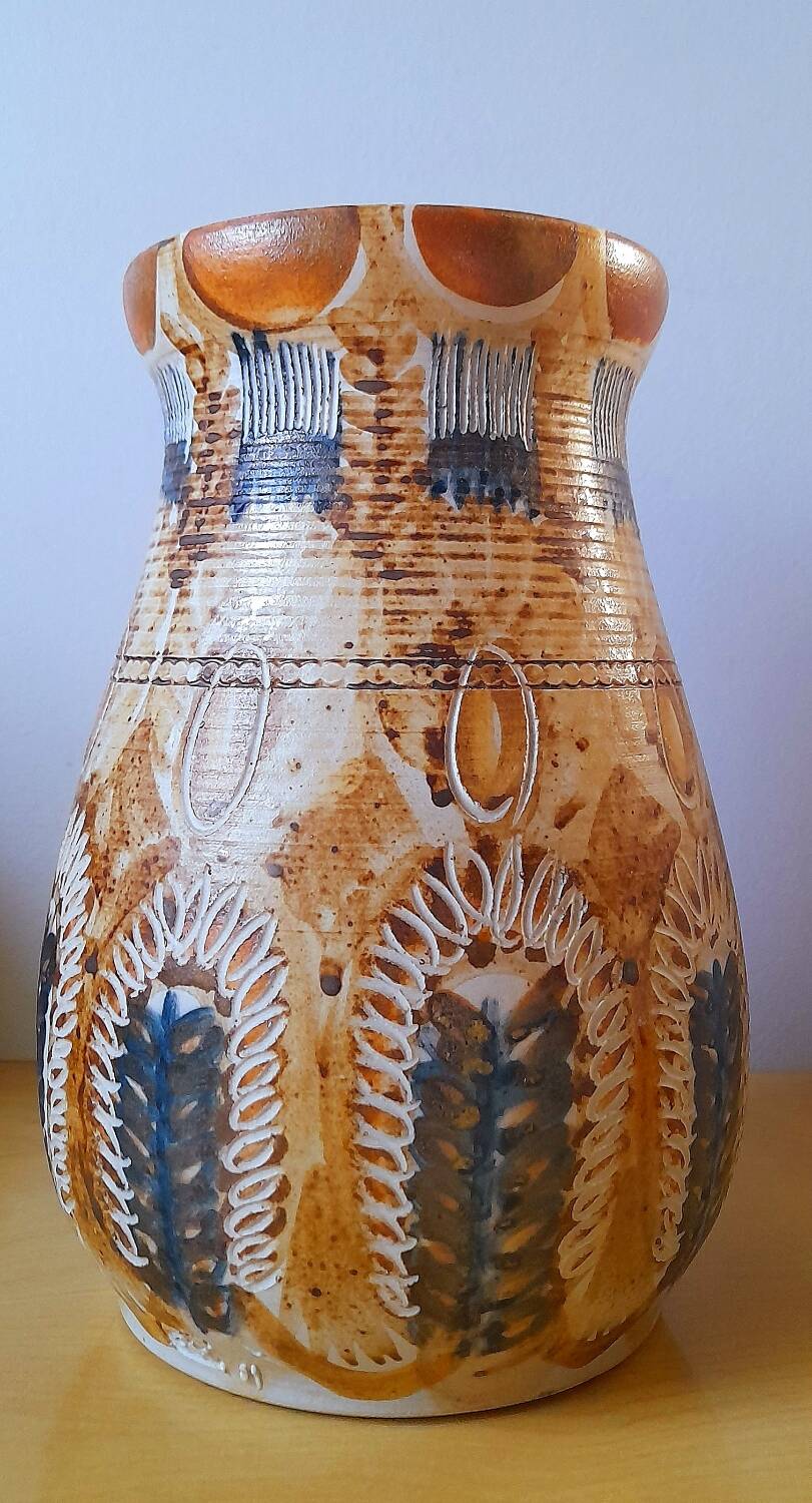 Courjault ceramic vase from the 60s