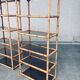 Boho Style Design Bamboo Shelving Units, Italy, 1960s, Set of 2