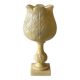 Tulip lamp in alabaster