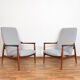 Polish Lounge Chairs by Edmund Homa, Set of 2