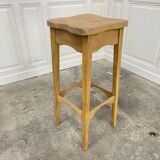 4 tabourets hauts 1960 en bois brut