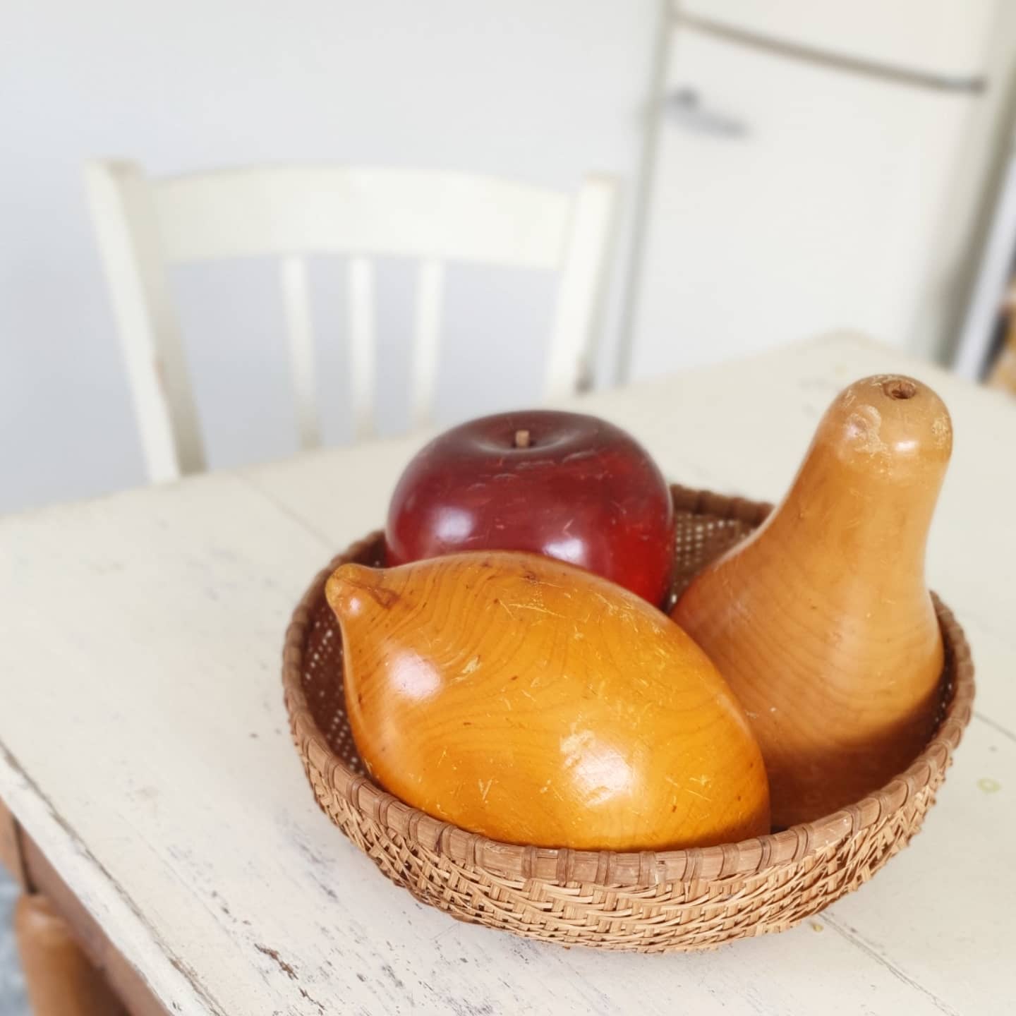 Wooden fruits