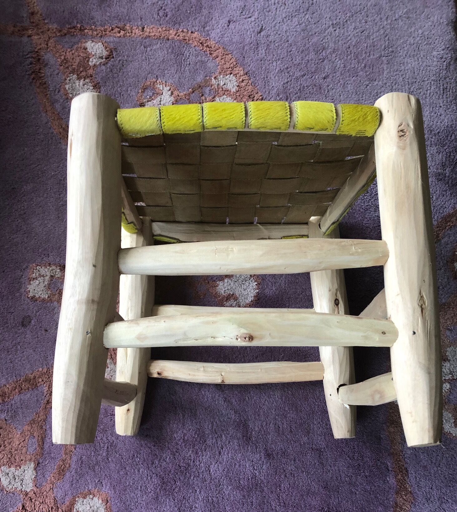 Yellow leather tab