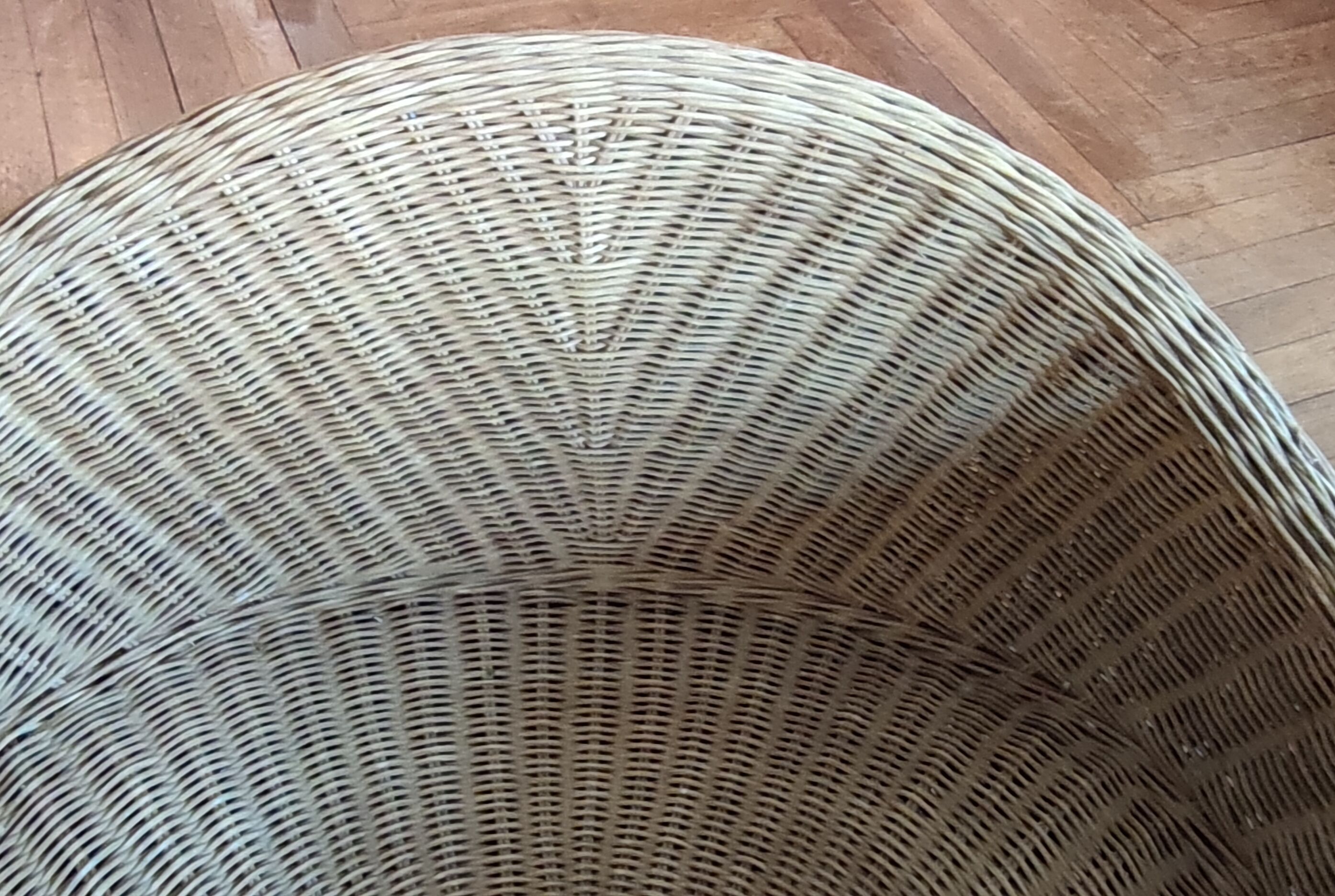 Vintage rattan meditation chair