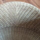 Vintage rattan meditation chair