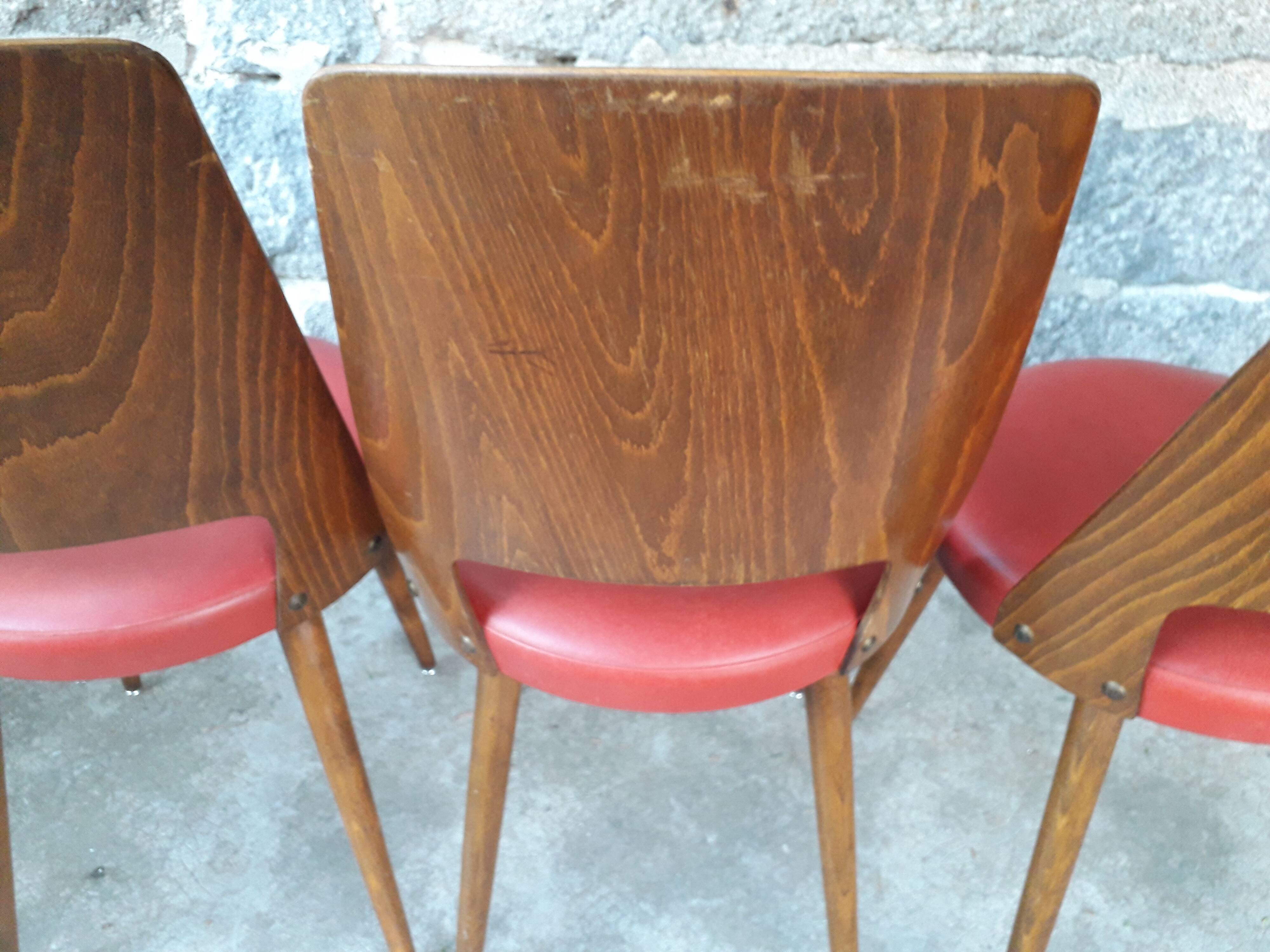Lot de 6 chaises bistrot Baumann Mondor