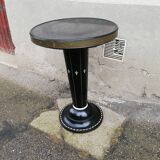 Metal pedestal table joseph hoffman
