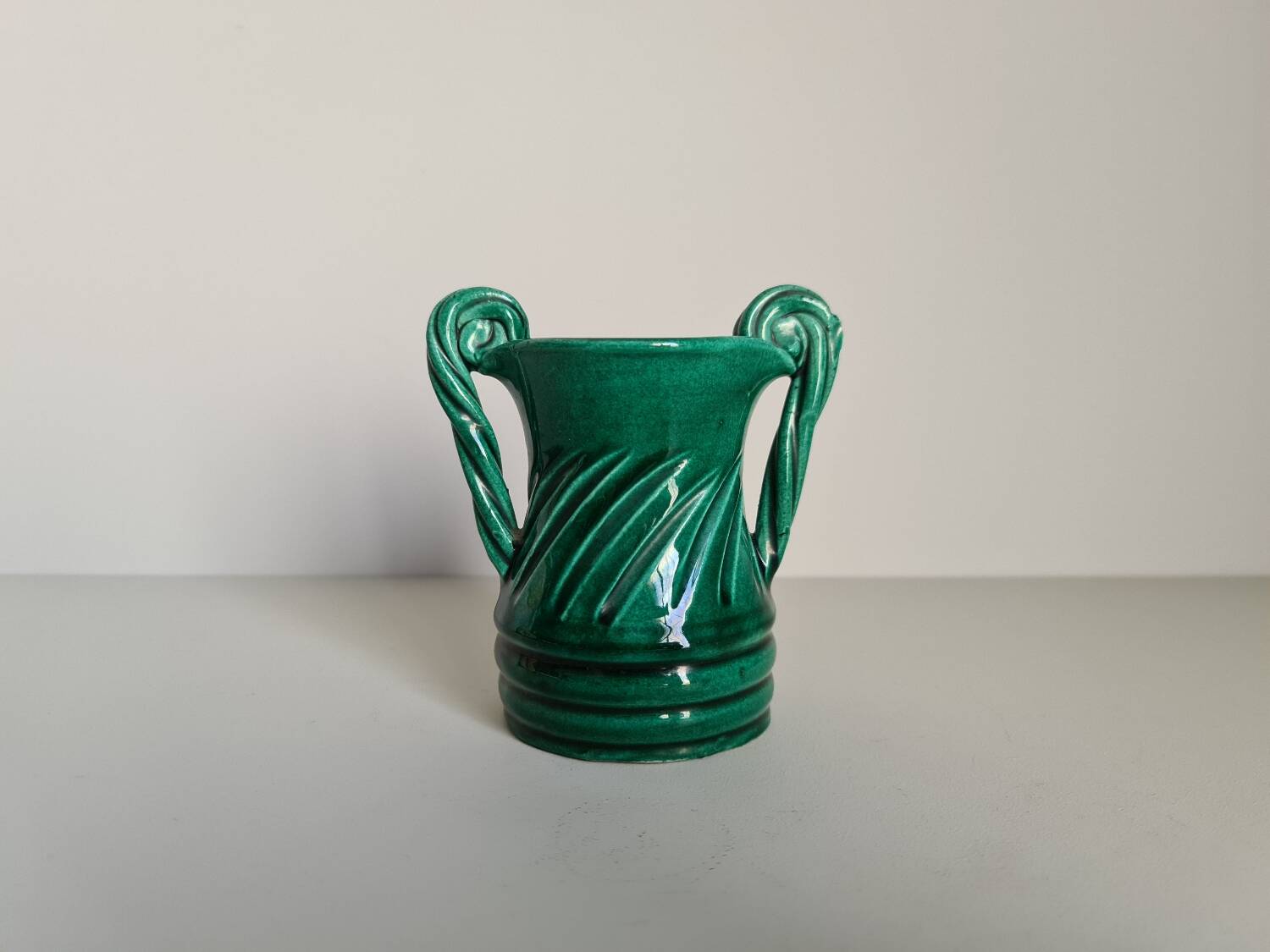 Vase signed Vallauris antique style 1960 / French ceramic / French Riviera / artisanal work / France / 20th century