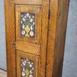 18th century Alsatian bonnet maker in polychrome wood