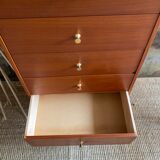 Wood & brass dresser