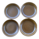 Deep plates made of organic, wild, earthy marsh clay.