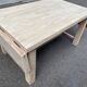 Table de ferme extensible à volets rénovée en bois massif 140-200cm
