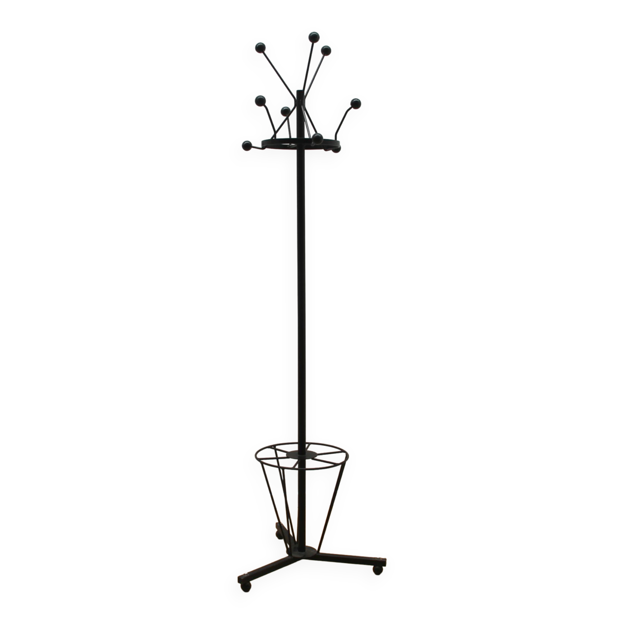 Metal design coat rack