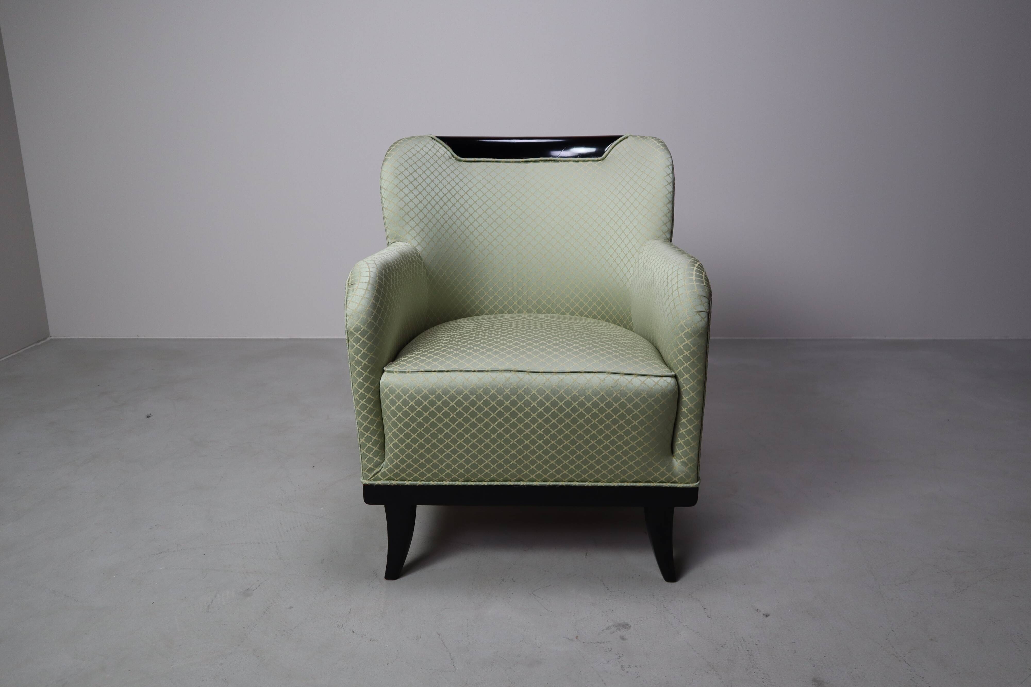 Set of four Art Deco armchairs, 1930-1950