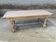 Large dining table monastery style raw natural oak