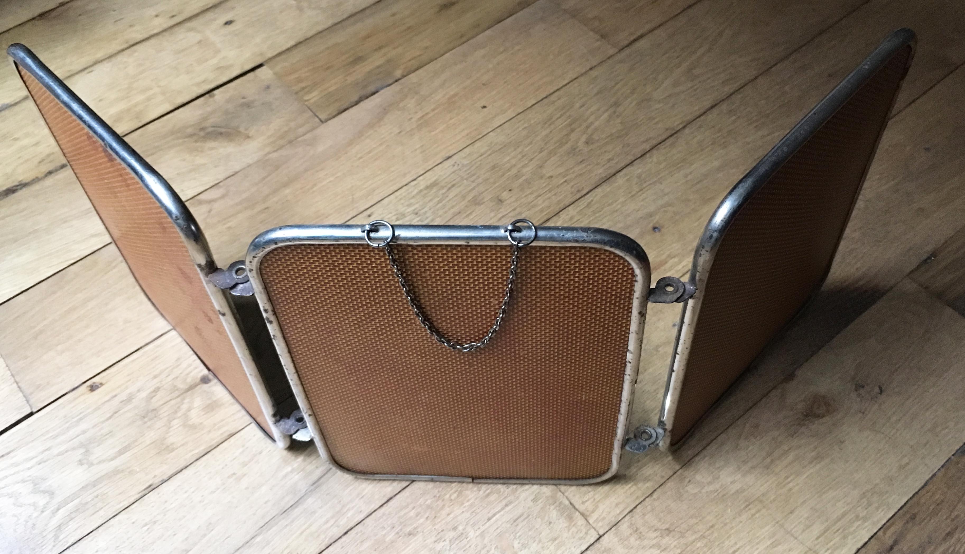 Barber triptych 21x49cm mirror