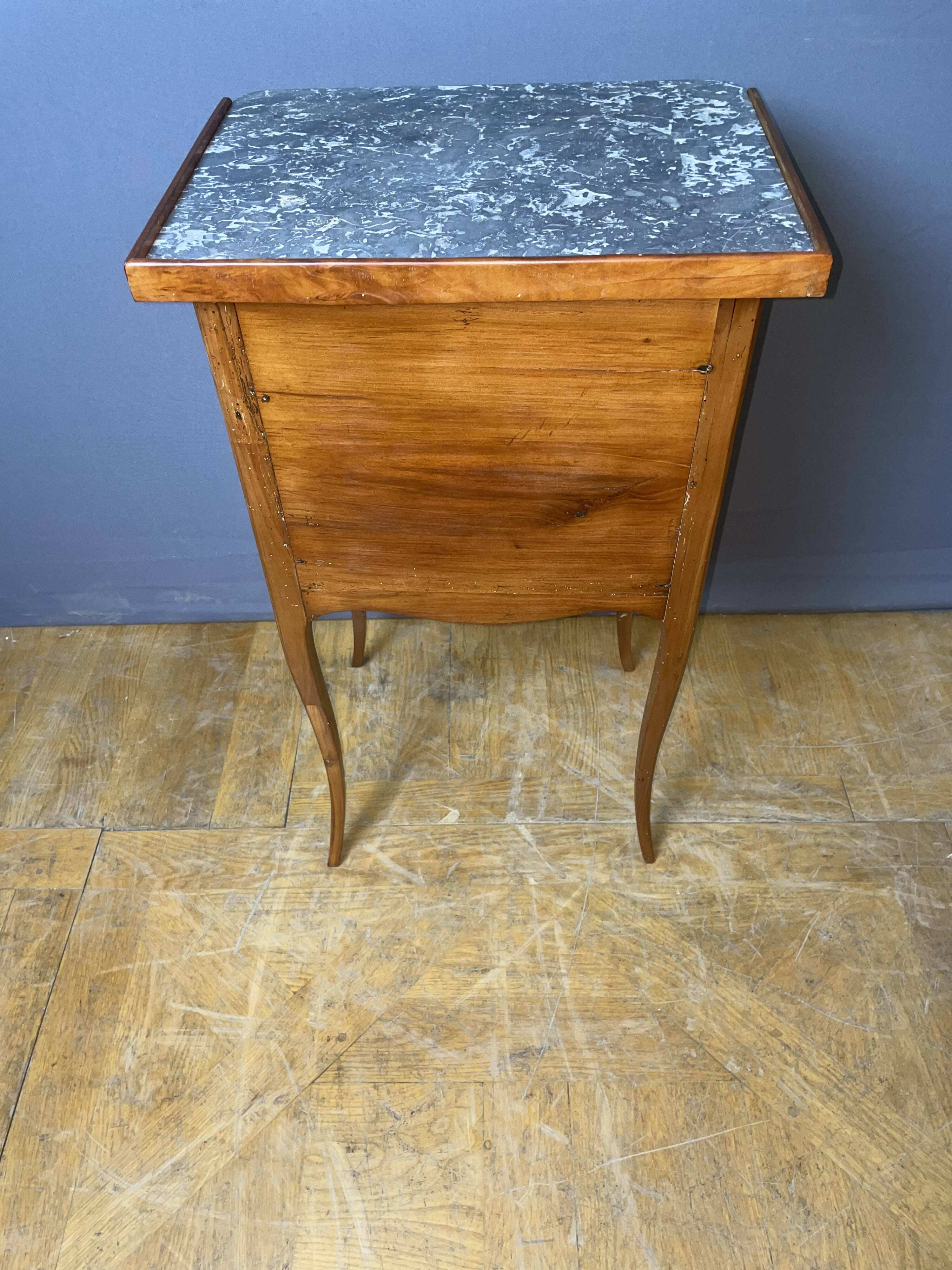 Louis XV period bedside table in cherry wood