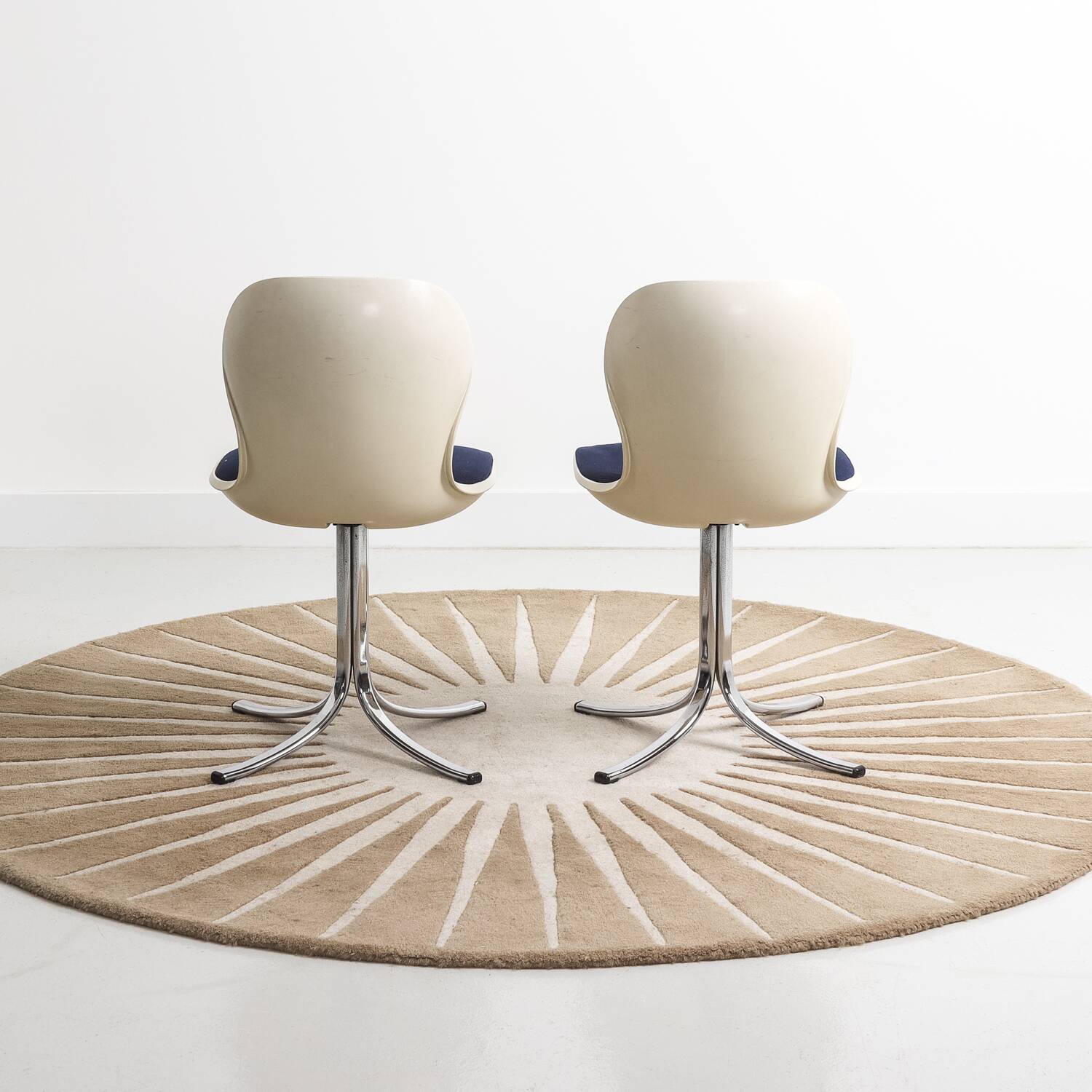 Set of two Martin Stoll dining chairs model 7105 for Giroflex, 1975