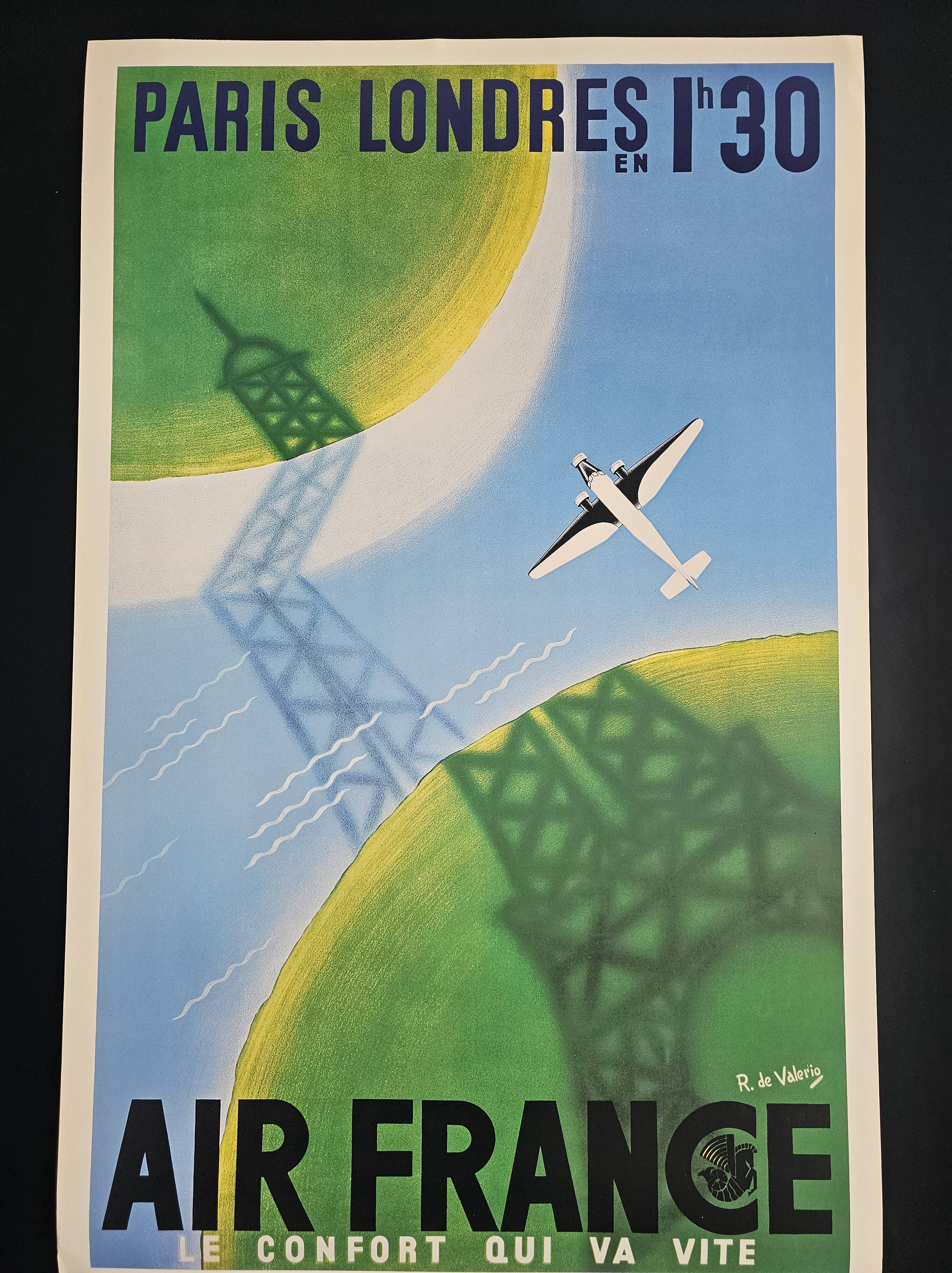 Air France poster - Paris - London