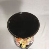 Vallauris vase in colored ceramic flowing