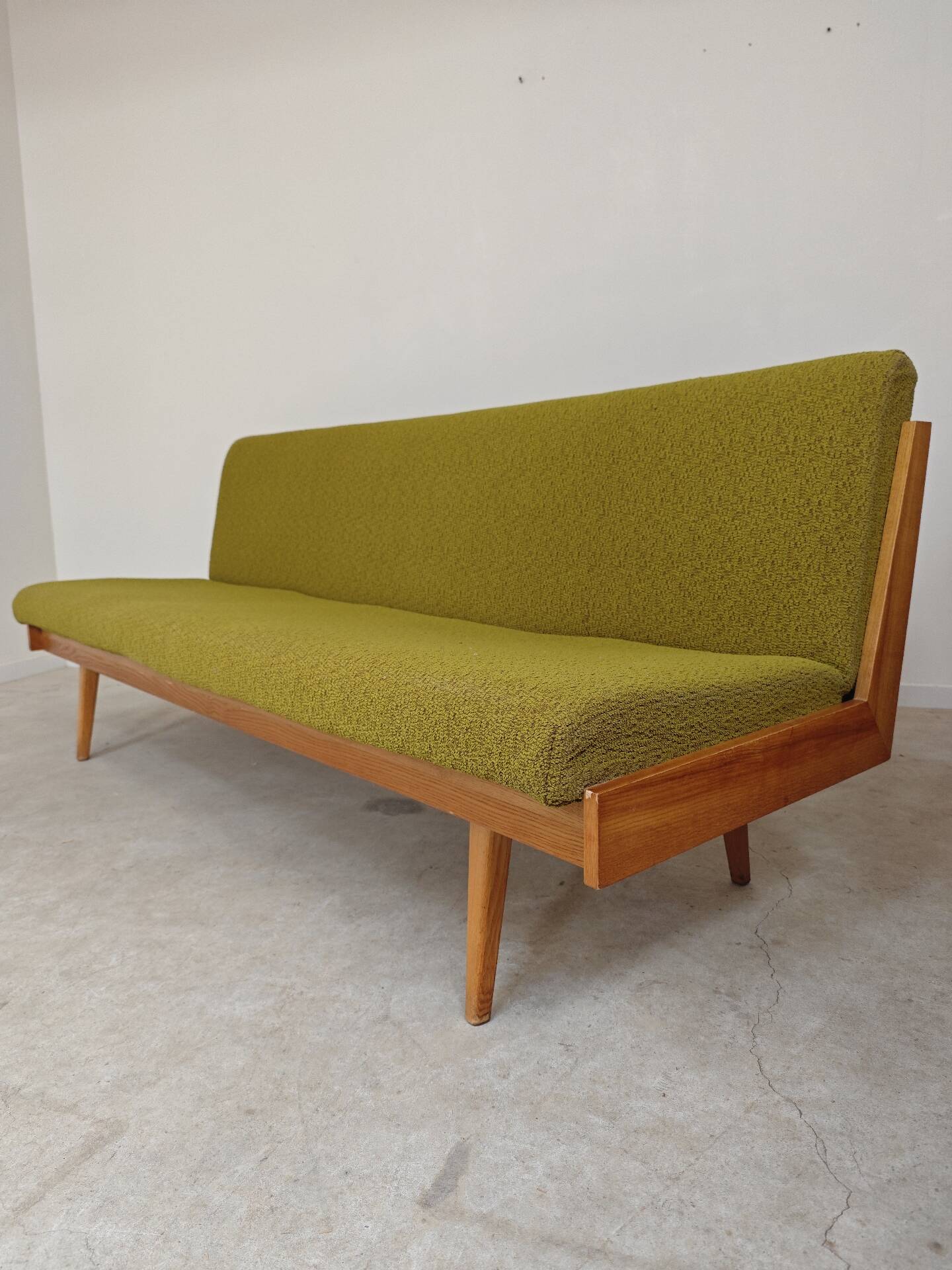Folding daybed green Interier Praha Ex Czechoslovakia