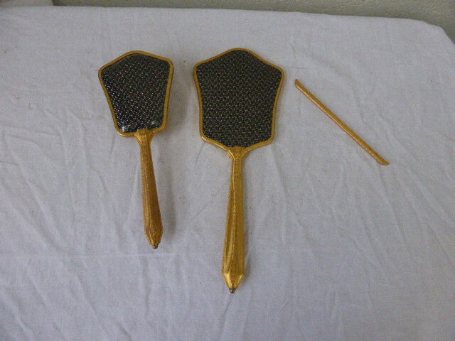 Mirror gold metal of the 1960s